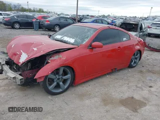 2006 Infiniti G35 Coupe with VIN JNKCV54E86M707249, listed as a IAAI auction lot 42064085 with 138,965 mi miles. Bid and sale history available at carsss.com. Image 2.