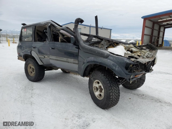 1996 Toyota Land Cruiser with VIN JT3HJ85J7T0133329, listed as a Copart auction lot 41450595 with 0 mi miles and Clean Title. Bid and sale history available at carsss.com. Image 4.