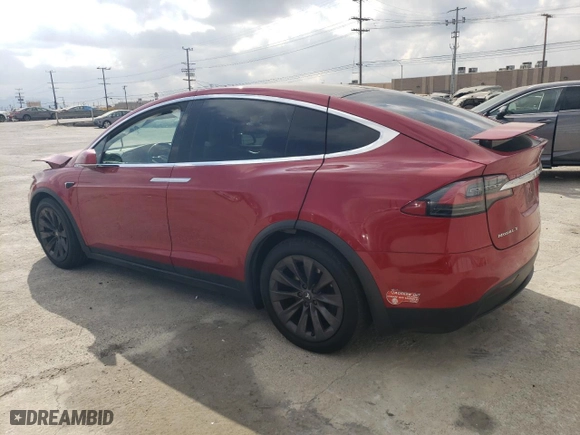 2017 Tesla Model X 90D with VIN 5YJXCDE20HF060672, listed as a Copart auction lot 78235764 with 159,128 mi miles and Salvage Title. Bid and sale history available at carsss.com. Image 2.