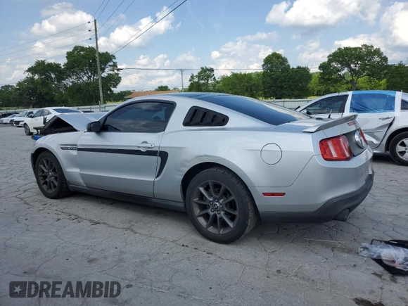 2012 Ford Mustang Premium with VIN 1ZVBP8AM1C5263638, listed as a Copart auction lot 55148875 with 106,376 mi miles and Salvage title. Bid and sale history available at DreamBid. Image 2.