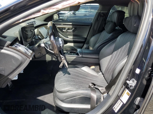2022 Mercedes-Benz S-Class S 500 with VIN W1K6G6DB0NA148063, listed as a Copart auction lot 46621945 with 54,224 mi miles and Salvage Title. Bid and sale history available at carsss.com. Image 7.