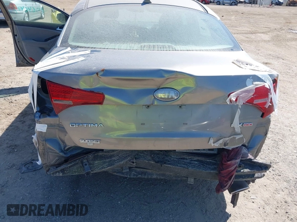 2013 Kia Optima EX with VIN 5XXGN4A72DG158198, listed as a IAAI auction lot 25640499 with 95,752 mi miles. Bid and sale history available at carsss.com. Image 6.