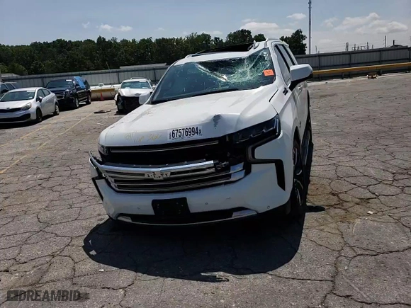 2022 Chevrolet Tahoe High Country with VIN 1GNSKTKL5NR195468, listed as a Copart auction lot 67576994 with 27,704 mi miles and Salvage Title. Bid and sale history available at carsss.com. Image 11.