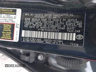 2014 Toyota Camry SE with VIN 4T1BK1FK3EU537670, listed as a IAAI auction lot 41649097 with 64,636 mi miles. Bid and sale history available at carsss.com. Image 9.