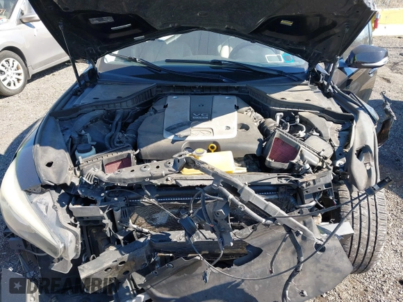 2014 Infiniti Q50 Premium with VIN JN1BV7AR0EM689783, listed as a IAAI auction lot 41661020 with 124,762 mi miles. Bid and sale history available at carsss.com. Image 10.