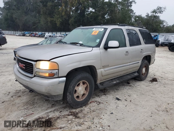 2004 GMC Yukon SLT with VIN 1GKEC13ZX4R251210, listed as a Copart auction lot 76899574 with 292,932 mi miles and Non Repairable. Bid and sale history available at carsss.com. Image 1.