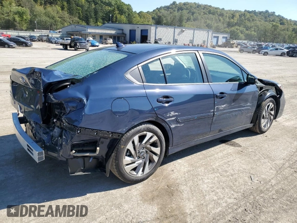 2025 Subaru Legacy Limited with VIN 4S3BWAN68S3003871, listed as a Copart auction lot 74553034 with 938 mi miles and Salvage title. Bid and sale history available at DreamBid. Image 3.