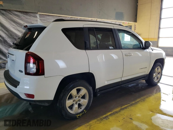 2016 Jeep Compass Latitude with VIN 1C4NJCEB2GD651390, listed as a Copart auction lot 46271055 with 140,003 mi miles and Clean Title. Bid and sale history available at carsss.com. Image 3.