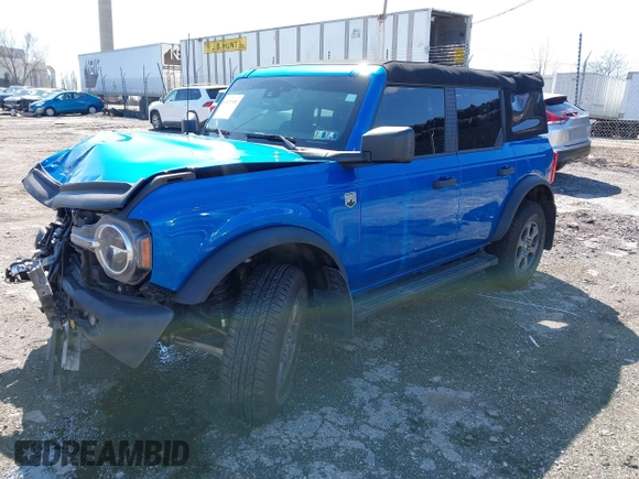 2023 Ford Bronco z VIN 1FMEE5BP1PLA88463, wystawiony jako IAAI lot #41871905 z przebiegiem 36 223 mil mil oraz . Historia ofert i sprzedaży dostępna na DreamBid. Obrazek 18.