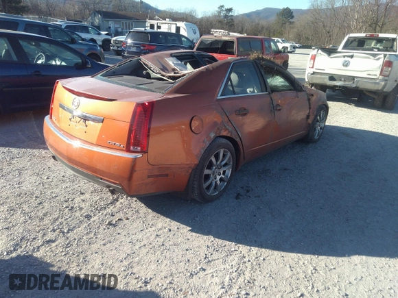 2008 Cadillac CTS AWD w/1SB with VIN 1G6DT57V980188992, listed as a IAAI auction lot 40945087 with 63,744 mi miles. Bid and sale history available at carsss.com. Image 4.