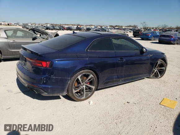2018 Audi RS 5 z VIN WUAPWAF52JA903044, wystawiony jako Copart lot #72699072 z przebiegiem 58 599 mil mil oraz . Historia ofert i sprzedaży dostępna na DreamBid. Obrazek 3.
