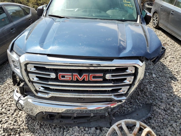 2022 GMC Sierra 1500 Limited SLT with VIN 3GTU9DED2NG204411, listed as a Copart auction lot 65279054 with 0 mi miles and Salvage Title. Bid and sale history available at carsss.com. Image 11.