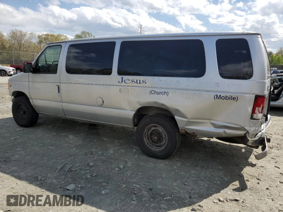2001 Ford Econoline Passenger XL with VIN 1FBSS31L11HA59921, listed as a Copart auction lot 52931085 with 162,323 mi miles and Salvage title. Bid and sale history available at DreamBid. Image 2.