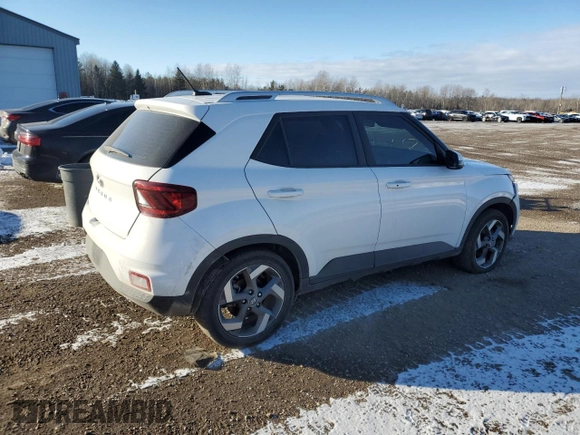 2024 Hyundai Venue SEL with VIN KMHRC8A39RU290214, listed as a Copart auction lot 82413604 with 52,988 mi miles and Salvage Title. Bid and sale history available at DreamBid. Image 3.