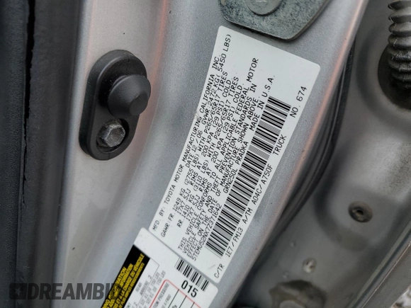 2007 Toyota Tacoma z VIN 5TEMU52NX7Z371642, wystawiony jako Copart lot #45928575 z przebiegiem 221 028 mil mil oraz Szkoda całkowita • Salvage title. Historia ofert i sprzedaży dostępna na DreamBid. Obrazek 12.