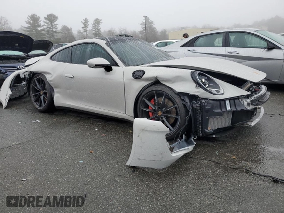 2024 Porsche 911 Carrera S with VIN WP0AB2A91RS220787, listed as a Copart auction lot 83363154 with 2,049 mi miles and Salvage Title. Bid and sale history available at carsss.com. Image 4.