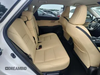 2017 Lexus NX 200t with VIN JTJYARBZ1H2053299, listed as a Copart auction lot 60734825 with 58,806 mi miles and Salvage title. Bid and sale history available at DreamBid. Image 10.