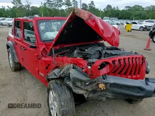 2021 Jeep Wrangler Unlimited Sport S with VIN 1C4HJXDN8MW622007, listed as a Copart auction lot 55930305 with Not provided miles and Salvage title. Bid and sale history available at DreamBid. Image 13.