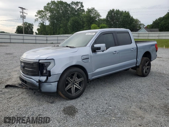 2022 Ford F-150 Lightning Pro with VIN 1FT6W1EV4NWG01810, listed as a Copart auction lot 55172465 with 46,112 mi miles and Salvage title. Bid and sale history available at DreamBid. Image 1.