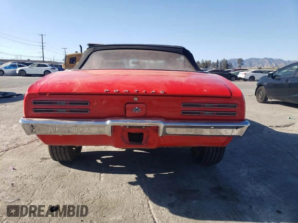 1968 Pontiac Firebird с VIN 223678U615903, выставлен на аукционе Copart как лот 47105835 с пробегом 30 850 миль миль и Списание • Salvage title. История ставок и продаж доступна на DreamBid. Изображение 6.