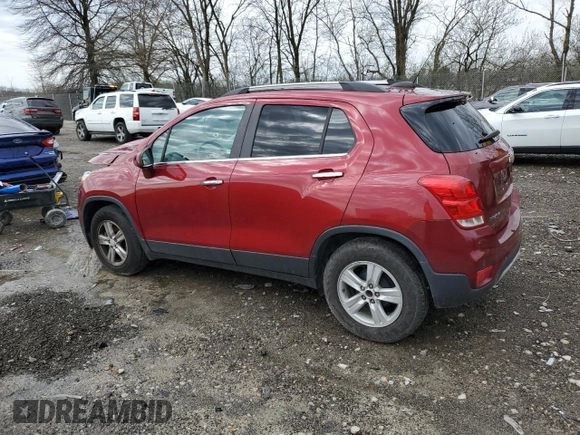 2020 Chevrolet Trax LT z VIN 3GNCJLSB9LL112868, wystawiony jako Copart lot #51441645 z przebiegiem 38 502 mil mil oraz Szkody całkowita. Historia ofert i sprzedaży dostępna na DreamBid. Obrazek 2.