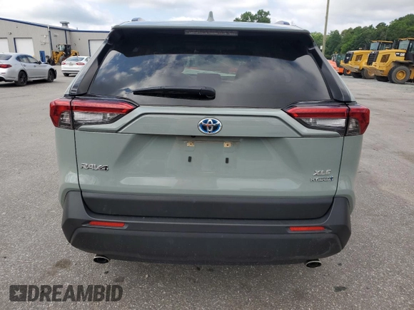 2020 Toyota RAV4 Hybrid XLE with VIN JTMR6RFV5LD003115, listed as a Copart auction lot 60966755 with 53,942 mi miles and Salvage title. Bid and sale history available at DreamBid. Image 6.