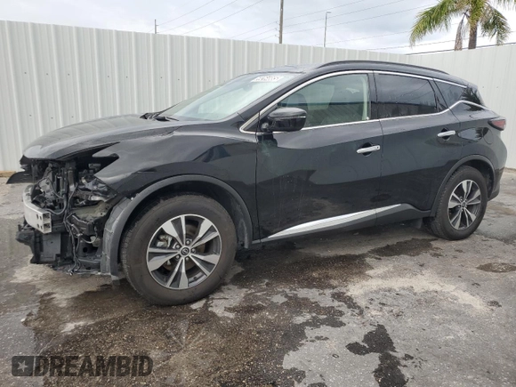 2023 Nissan Murano SV with VIN 5N1AZ2BS7PC139552, listed as a Copart auction lot 59264885 with 54,369 mi miles and Clean title. Bid and sale history available at DreamBid. Image 1.