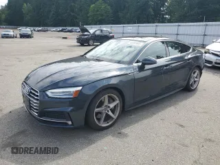 2018 Audi A5 Sportback Premium with VIN WAUDNCF5XJA008218, listed as a Copart auction lot 62691845 with 53,955 mi miles and Salvage title. Bid and sale history available at DreamBid. Image 1.