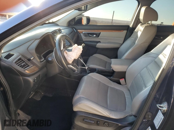 2017 Honda CR-V EX-L with VIN 2HKRW2H88HH658904, listed as a Copart auction lot 45985425 with 68,579 mi miles and Salvage Title. Bid and sale history available at DreamBid. Image 7.
