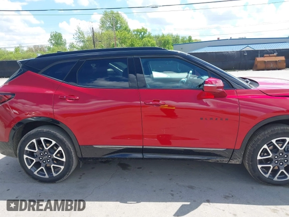 2023 Chevrolet Blazer RS with VIN 3GNKBERS9PS184482, listed as a IAAI auction lot 42246015 with 17,553 mi miles and . Bid and sale history available at DreamBid. Image 13.