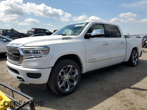 2019 Ram 1500 Limited z VIN 1C6SRFHT6KN694917, wystawiony jako Copart lot #53945635 z przebiegiem 94 954 mil mil oraz Szkoda całkowita • Salvage title. Historia ofert i sprzedaży dostępna na DreamBid. Obrazek 1.