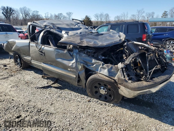 2000 Chevrolet Silverado 1500 with VIN 2GCEC19V7Y1313161, listed as a Copart auction lot 43758475 with 0 mi miles and Salvage Title. Bid and sale history available at carsss.com. Image 4.