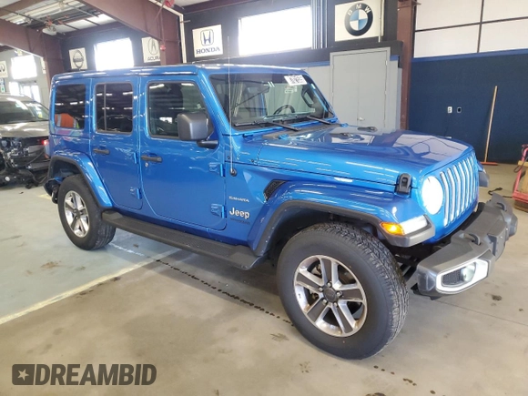 2022 Jeep Wrangler Unlimited Sahara Altitude with VIN 1C4HJXEG0NW255315, listed as a Copart auction lot 87821535 with 40,113 mi miles and Clean title. Bid and sale history available at DreamBid. Image 4.