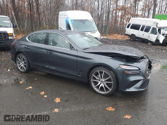 2023 Genesis G70 2.0T with VIN KMTG34TA5PU131043, listed as a Copart auction lot 81897604 with 27,795 mi miles and Non Repairable. Bid and sale history available at DreamBid. Image 4.