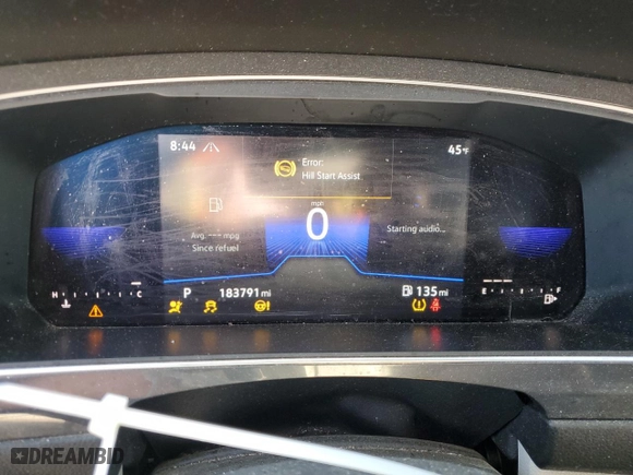 2022 Volkswagen Tiguan SE with VIN 3VV2B7AX7NM032814, listed as a Copart auction lot 47373295 with 183,791 mi miles and Salvage Title. Bid and sale history available at carsss.com. Image 9.