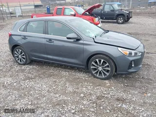 2018 Hyundai Elantra GT with VIN KMHH35LE3JU078597, listed as a IAAI auction lot 41966478 with 62,880 mi miles. Bid and sale history available at carsss.com. Image 1.