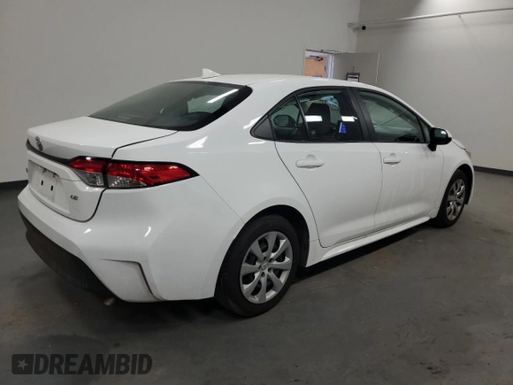 2023 Toyota Corolla LE z VIN 5YFB4MDE9PP045982, wystawiony jako Copart lot #57639345 z przebiegiem 59 099 mil mil oraz Szkoda całkowita • Salvage title. Historia ofert i sprzedaży dostępna na DreamBid. Obrazek 3.