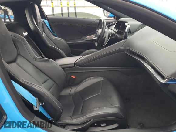 2022 Chevrolet Corvette 1LT with VIN 1G1YA2D47N5109292, listed as a Copart auction lot 84302094 with 25,453 mi miles and Salvage Title. Bid and sale history available at carsss.com. Image 10.