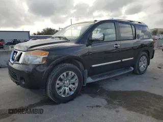 2015 Nissan Armada Platinum z VIN 5N1AA0NC2FN600126, wystawiony jako Copart lot #76819214 z przebiegiem 104 673 mil mil oraz Szkoda całkowita • Salvage title. Historia ofert i sprzedaży dostępna na DreamBid. Obrazek 1.