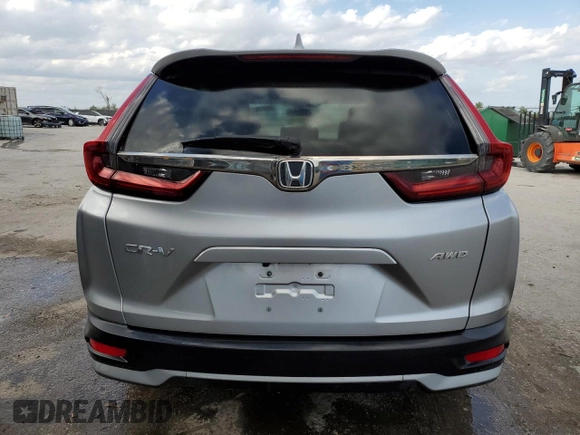 2021 Honda CR-V EX with VIN 2HKRW2H55MH609160, listed as a Copart auction lot 46141845 with 96,464 mi miles and Non Repairable. Bid and sale history available at carsss.com. Image 6.