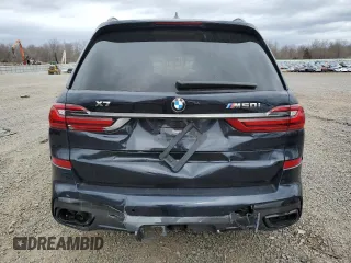 2021 BMW X7 M50i with VIN 5UXCX6C07M9F85315, listed as a Copart auction lot 42618465 with 17,742 mi miles and Salvage Title. Bid and sale history available at carsss.com. Image 6.
