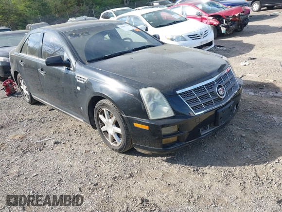 2008 Cadillac STS AWD w/1SB with VIN 1G6DD67V080195963, listed as a IAAI auction lot 41867944 with 103,160 mi miles. Bid and sale history available at carsss.com. Image 1.