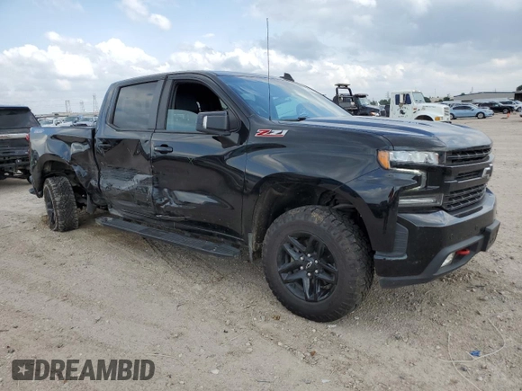 2021 Chevrolet Silverado 1500 LT Trail Boss with VIN 3GCPYFEL6MG114129, listed as a Copart auction lot 55055105 with 77,564 mi miles and Salvage Title. Bid and sale history available at DreamBid. Image 4.