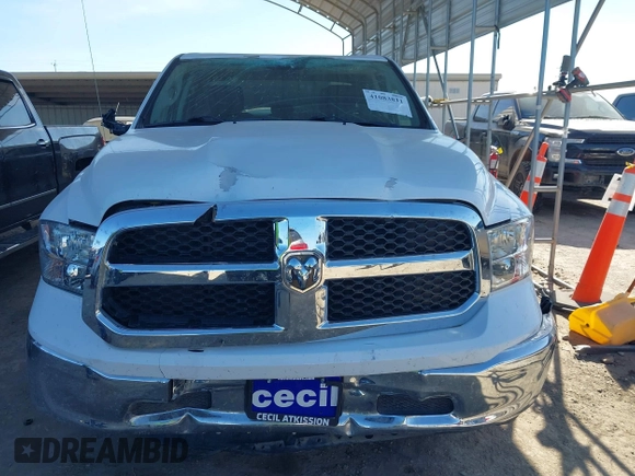 2022 Ram 1500 Tradesman with VIN 1C6RR6FG5NS222976, listed as a IAAI auction lot 41083811 with 35,080 mi miles and . Bid and sale history available at DreamBid. Image 12.