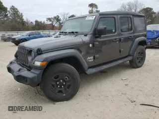 2018 Jeep Wrangler Unlimited Sport S z VIN 1C4HJXDGXJW274871, wystawiony jako Copart lot #45727795 z przebiegiem 65 646 mil mil oraz Szkody całkowita. Historia ofert i sprzedaży dostępna na DreamBid. Obrazek 1.