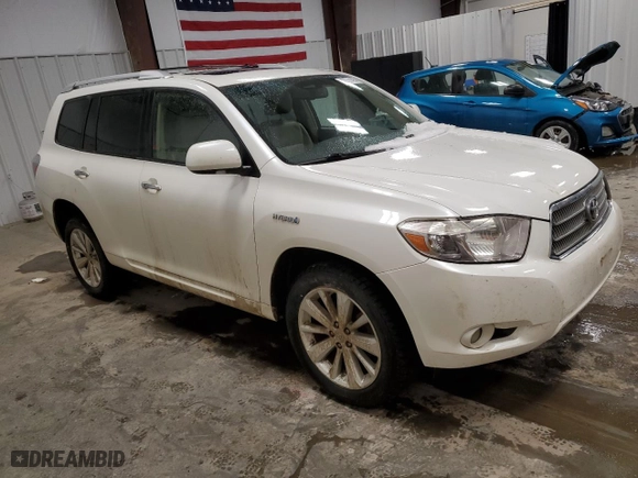 2010 Toyota Highlander Hybrid Limited w/3rd Row with VIN JTEJW3EH8A2041111, listed as a Copart auction lot 47723195 with 231,080 mi miles and Salvage Title. Bid and sale history available at carsss.com. Image 4.
