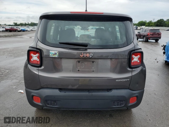 2017 Jeep Renegade Sport z VIN ZACCJAAB0HPF50756, wystawiony jako Copart lot #60187925 z przebiegiem 145 377 mil mil oraz Szkoda całkowita • Salvage title. Historia ofert i sprzedaży dostępna na DreamBid. Obrazek 6.