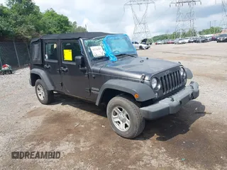 2017 Jeep Wrangler Unlimited Sport with VIN 1C4BJWDG7HL536793, listed as a IAAI auction lot 42736305 with 42,262 mi miles and . Bid and sale history available at DreamBid. Image 1.