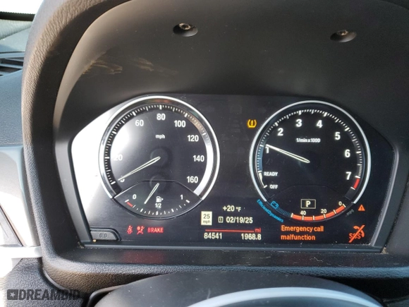 2019 BMW X1 xDrive28i with VIN WBXHT3C55K5L35265, listed as a Copart auction lot 45974295 with 84,541 mi miles and Salvage Title. Bid and sale history available at carsss.com. Image 9.
