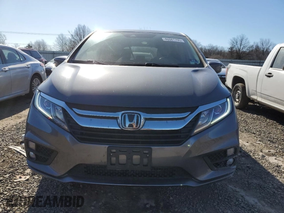2019 Honda Odyssey EX-L with VIN 5FNRL6H74KB073086, listed as a Copart auction lot 46081795 with 61,323 mi miles and Salvage Title. Bid and sale history available at carsss.com. Image 5.